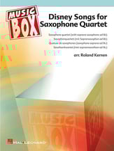 DISNEY SONGS FOR SAXOPHONE QUARTET cover